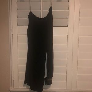 Black one sleeve less dress